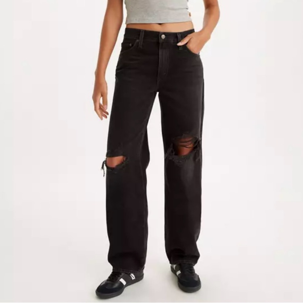 Levi's Baggy Dad black jeans 24x30